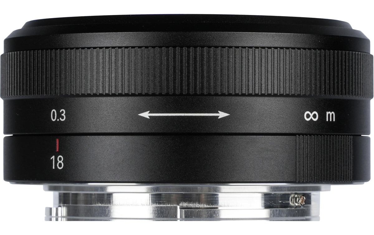7Artisans 18F56B-L Objektiv (L-Mount) – 18 mm f/5.6 – manuell, Filter 49 mm – für Panasonic, Sigma