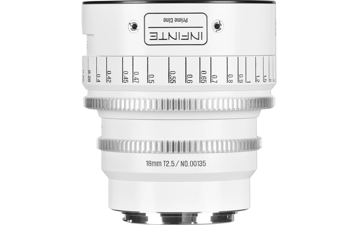 7Artisans 16T25W INF Objektiv – 16 mm T2.5 – EF-Bajonett – Weiss