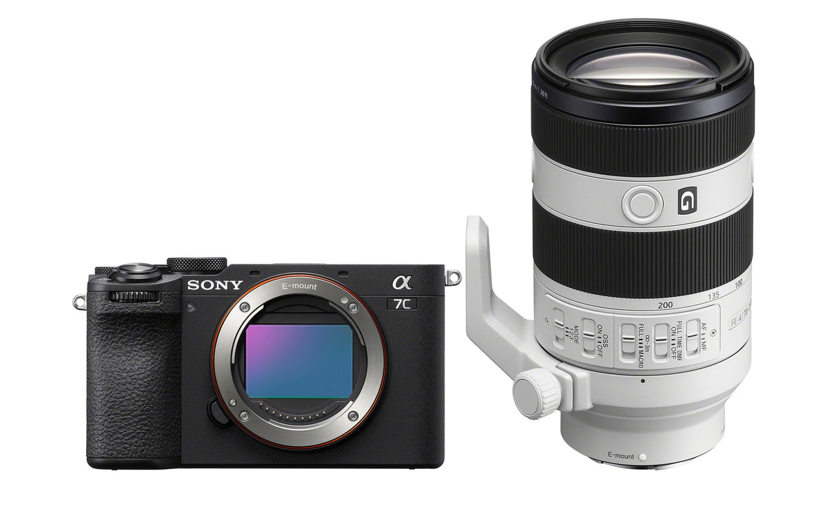 Sony Alpha 7CII Kit 70–200 mm f/4 G II – Vollformat, 34,1 MP, 4K, Schwarz