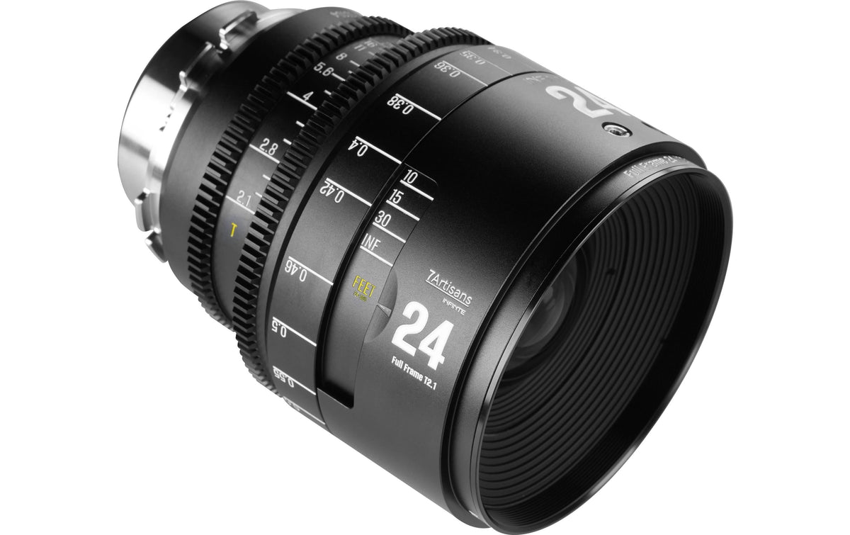 7Artisans 24T21B-PL INF Kinoobjektiv – PL-Bajonett – 24 mm T2,1 – für Arri PL