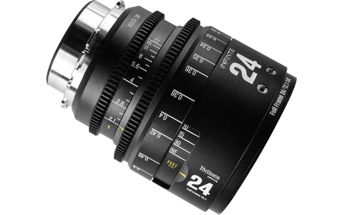7Artisans 24T21B-PL INF Kinoobjektiv – PL-Bajonett – 24 mm T2,1 – für Arri PL
