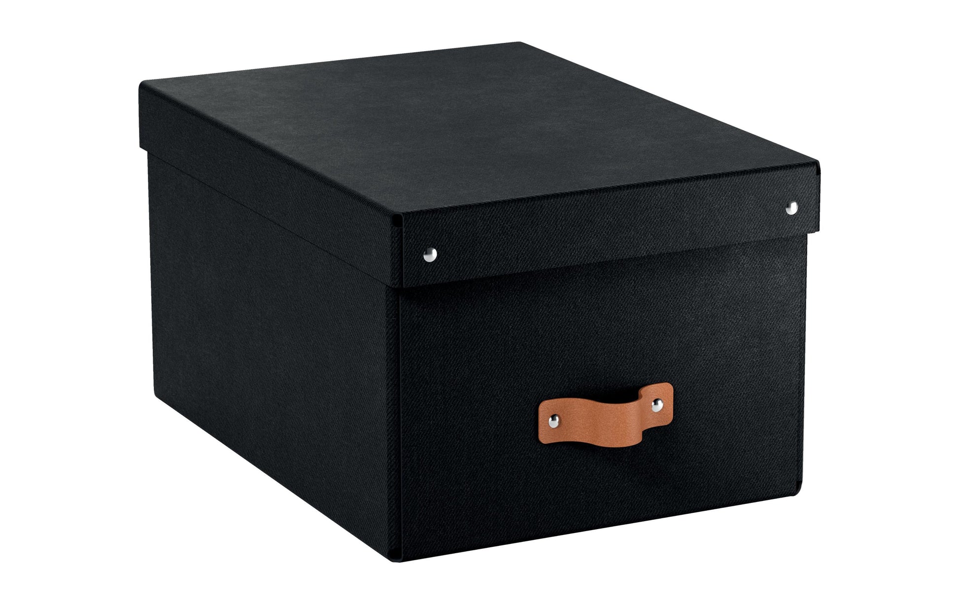 Leitz Puro Aufbewahrungsbox 17 l – mit Klappdeckel, 265 × 200 × 355 mm, schwarz, 2er Pack