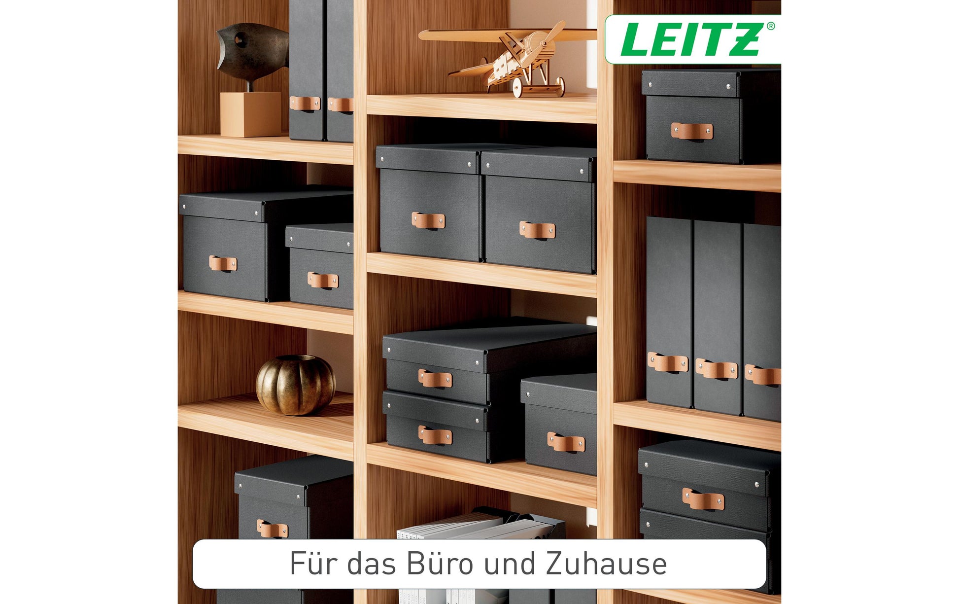 Leitz Stehsammler – Karton, Schwarz, 100×260×310 mm, 2 Stk.