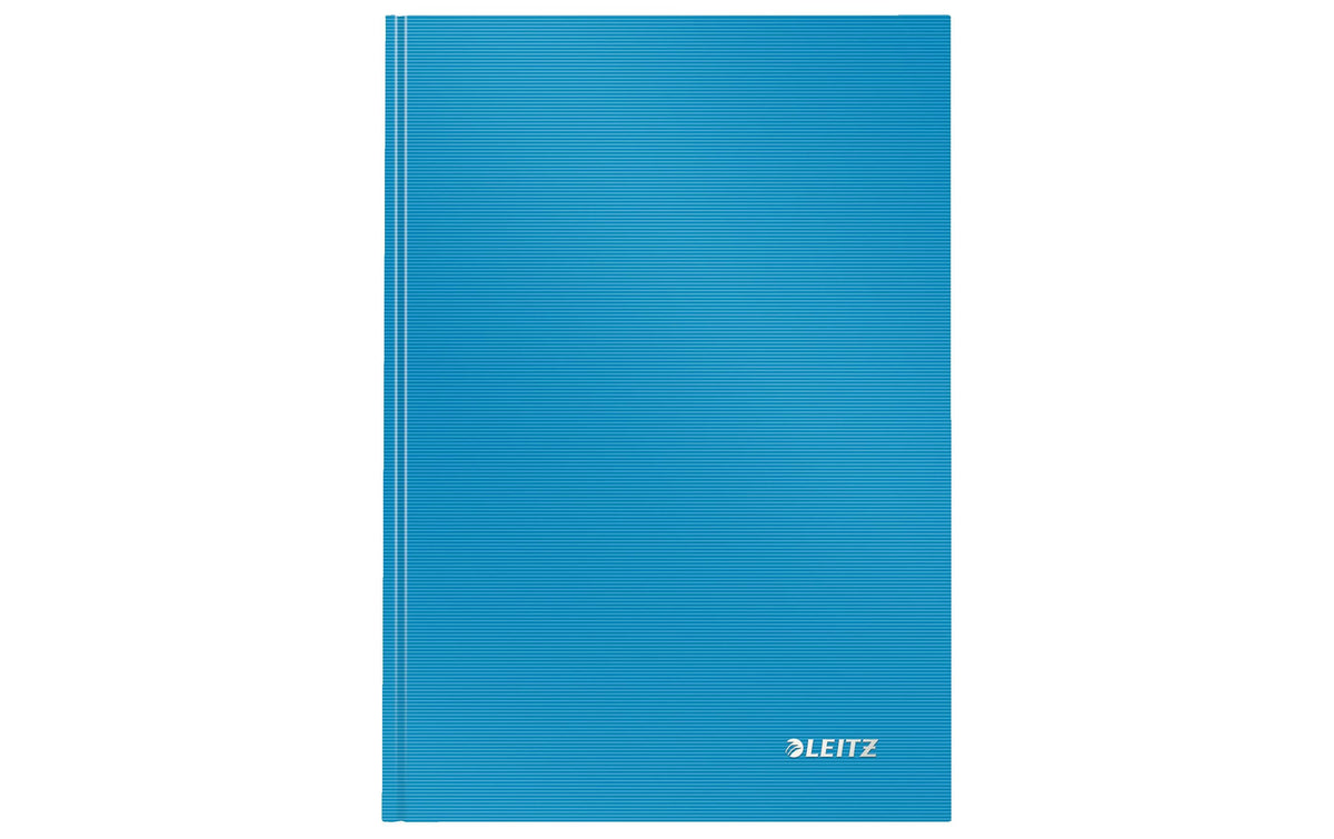 Leitz Notizbuch – A5 – kariert 5 mm – 80 Seiten – 90 g/m² – Hardcover – hellblau – FSC