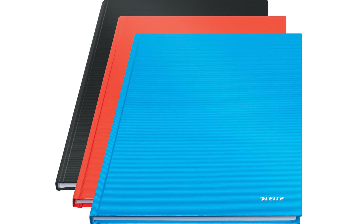 Leitz Notizbuch – A4 – kariert 5 mm – 80 Seiten – 90 g/m² – Hardcover, hellblau