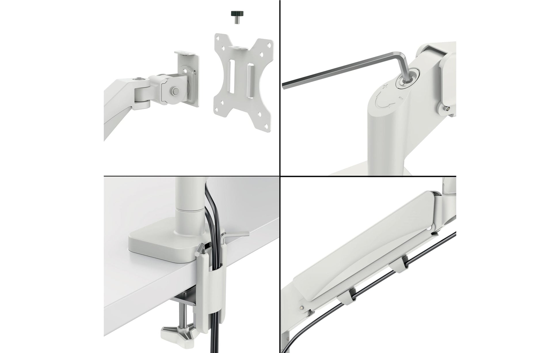 Leitz Ergo 64890085 – Monitorarm, Tischklemme/Tischdurchführung, bis 32", VESA 75 × 75/100 × 100 mm, 9 kg