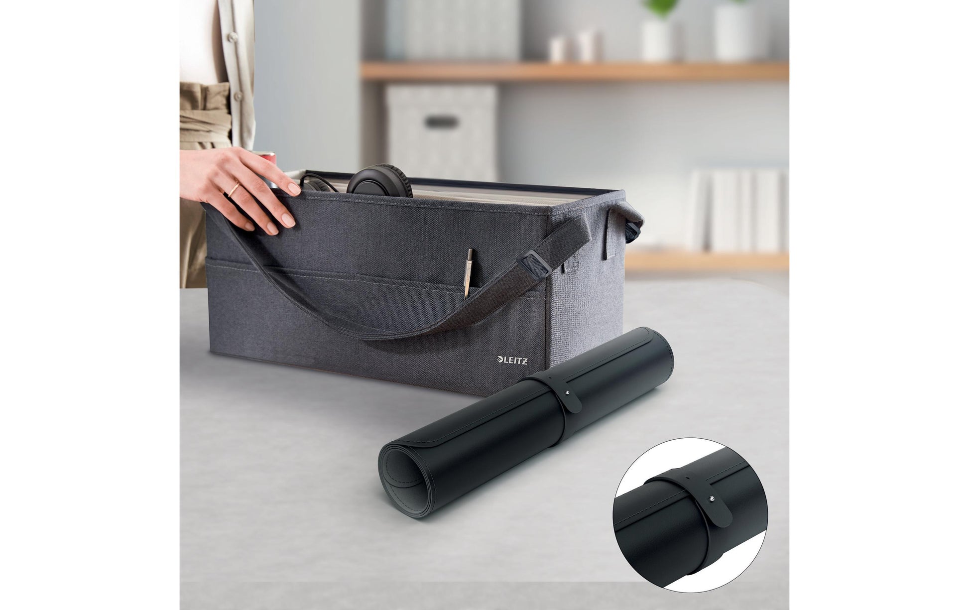 Leitz Schreibunterlage – 800 × 400 mm – Kunststoff, rutschfest