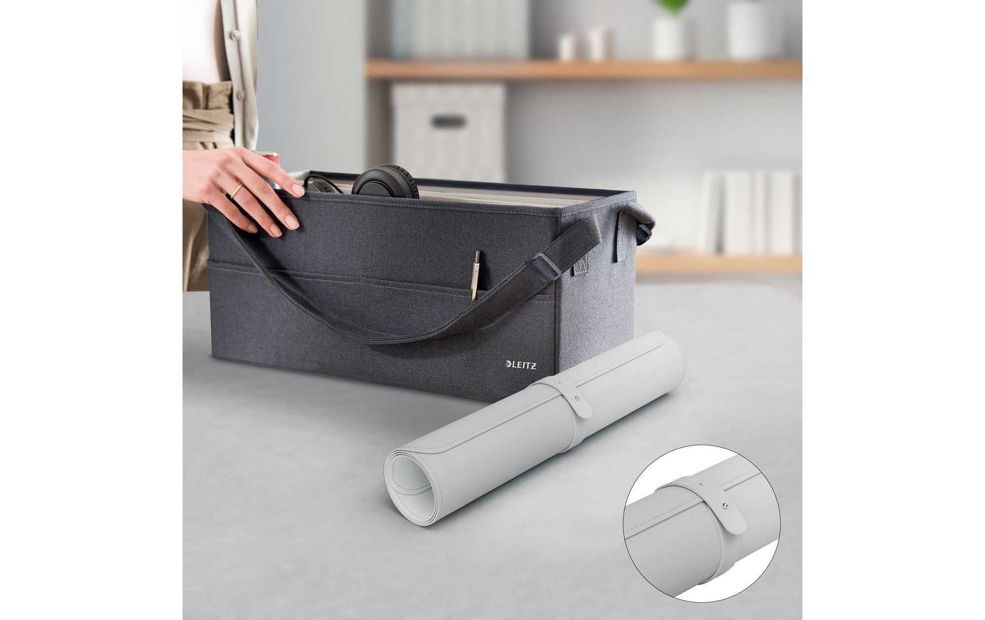 Leitz Schreibunterlage – 800 × 400 mm – Kunststoff, rutschfest