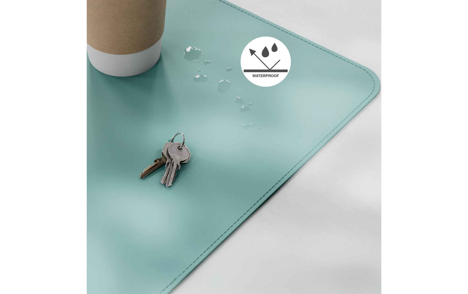 Leitz Schreibunterlage – Eisblau – 800 × 400 mm – Kunststoff