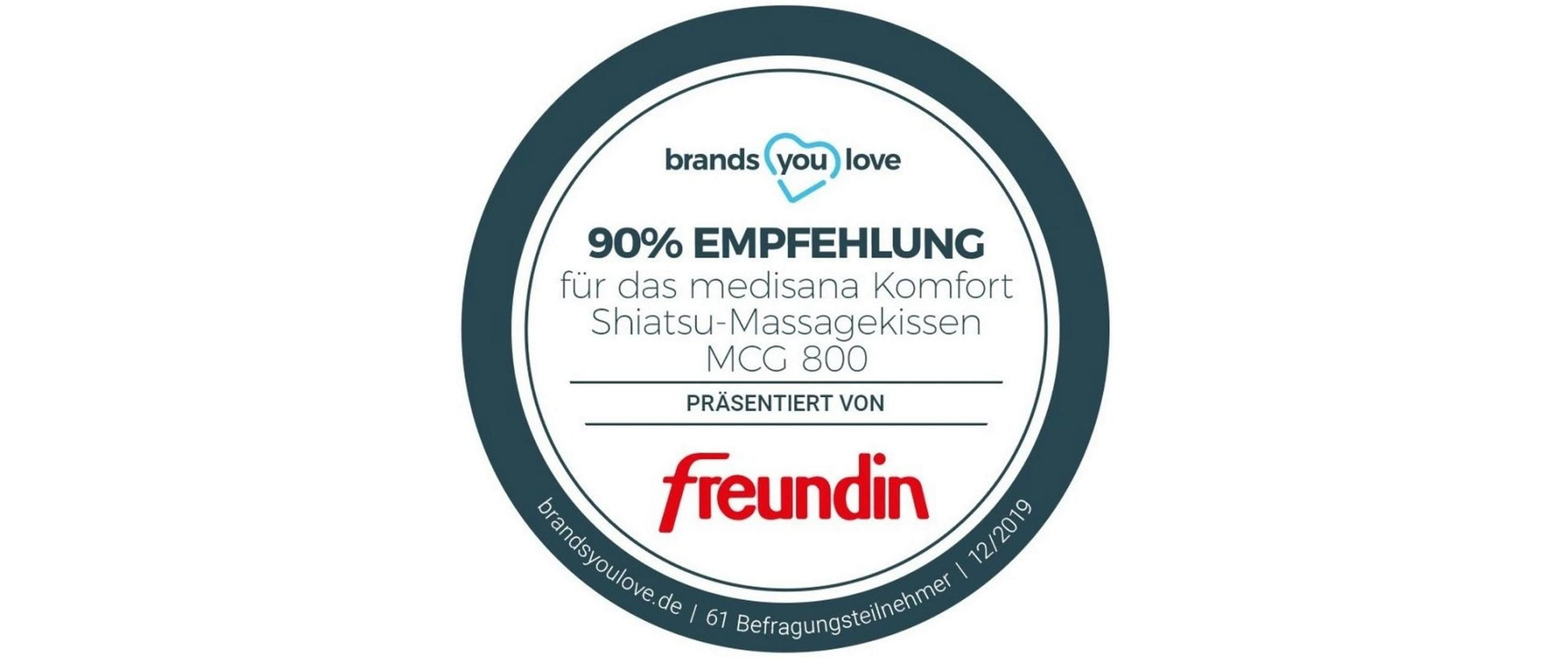 Medisana Massagekissen – Shiatsu, mit Wärmefunktion – schwarz