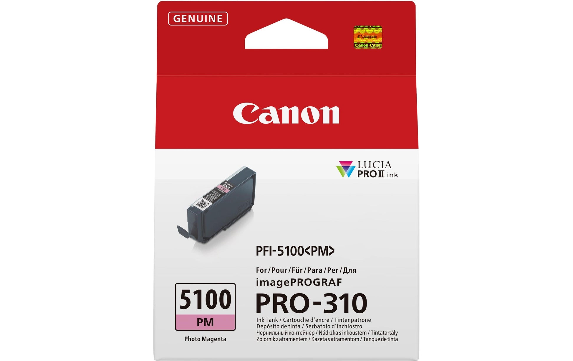 Canon Tintenpatrone PFI-5100 PM, Magenta – für PFI-5100-Serie