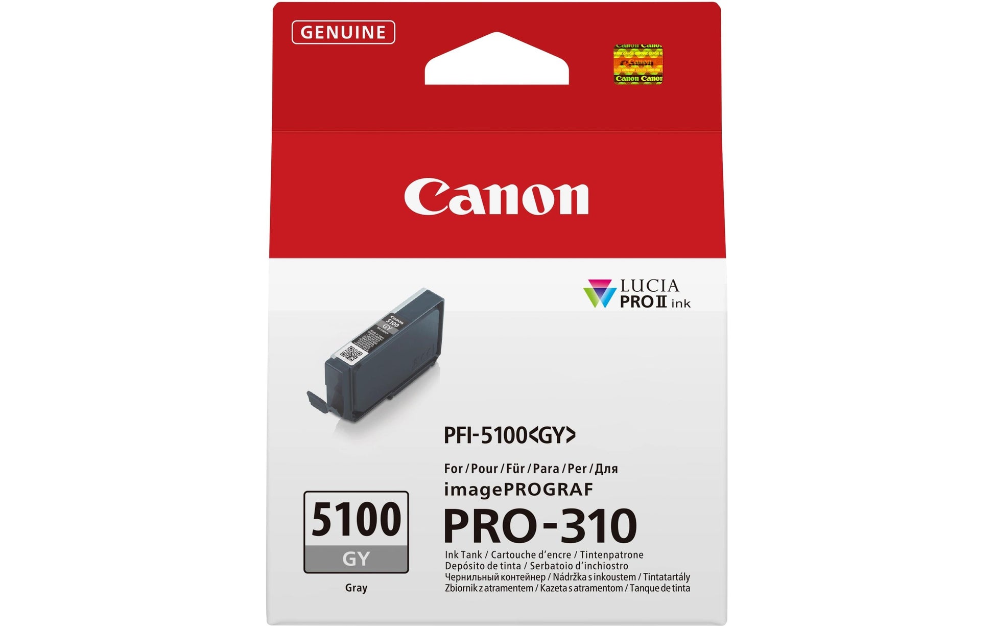 Canon Tintenpatrone PFI-5100 (GY), Grau