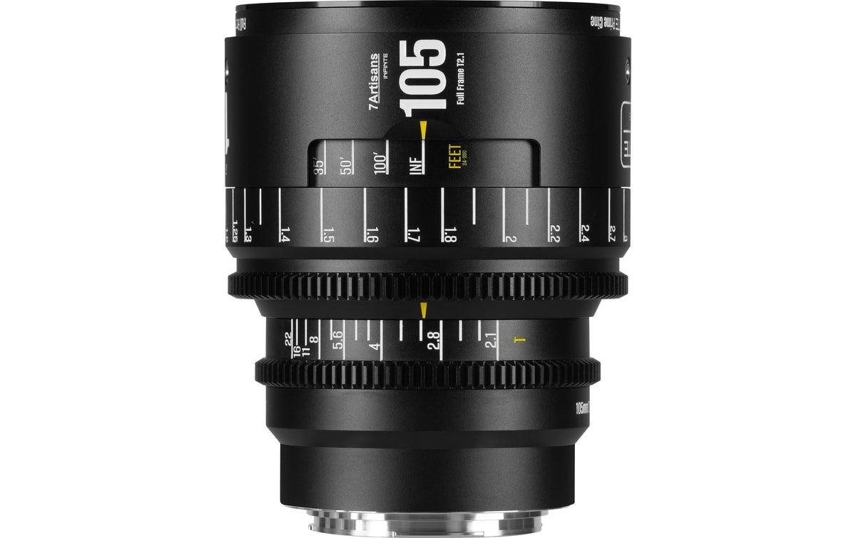 7Artisans 105T21B-EF INF 105 mm T2,1 Kinoobjektiv – für Canon EF – 82 mm Filter