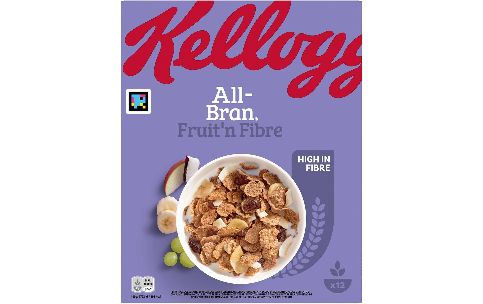 Kellogg Company Kellogg’s Weizen-Vollkornflakes mit Früchten und Nüssen – 500 g