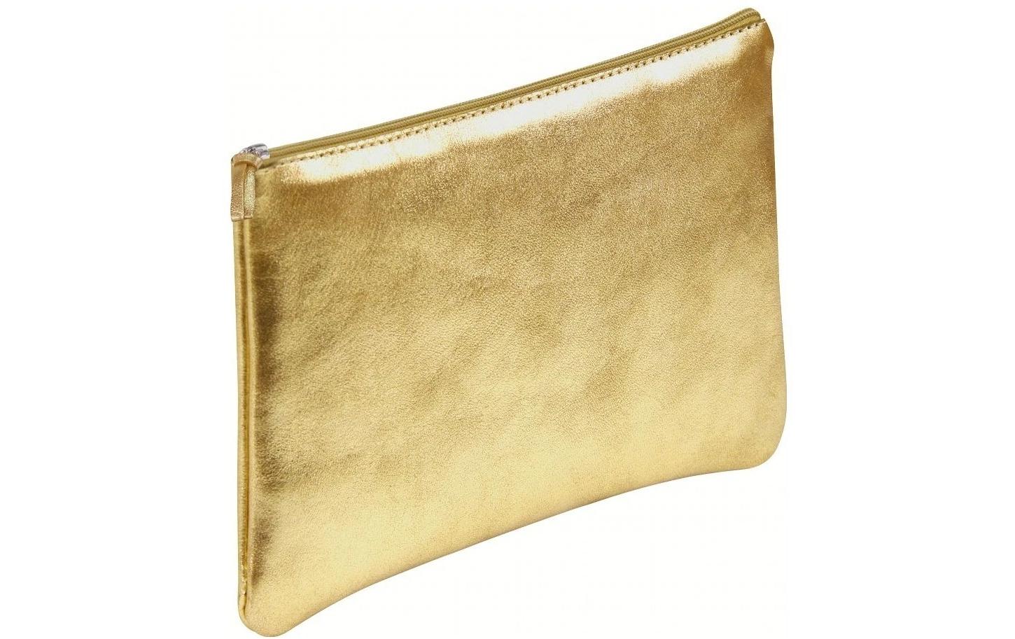 Clairefontaine Gaia Etui, leer – gold – Leder – 22 × 11 × 3 cm
