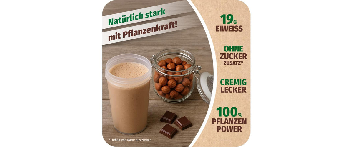 ALL STARS Fitness Products All Stars Protein-Pulver Schokolade & Nüsse – glutenfrei, vegan – 300 g
