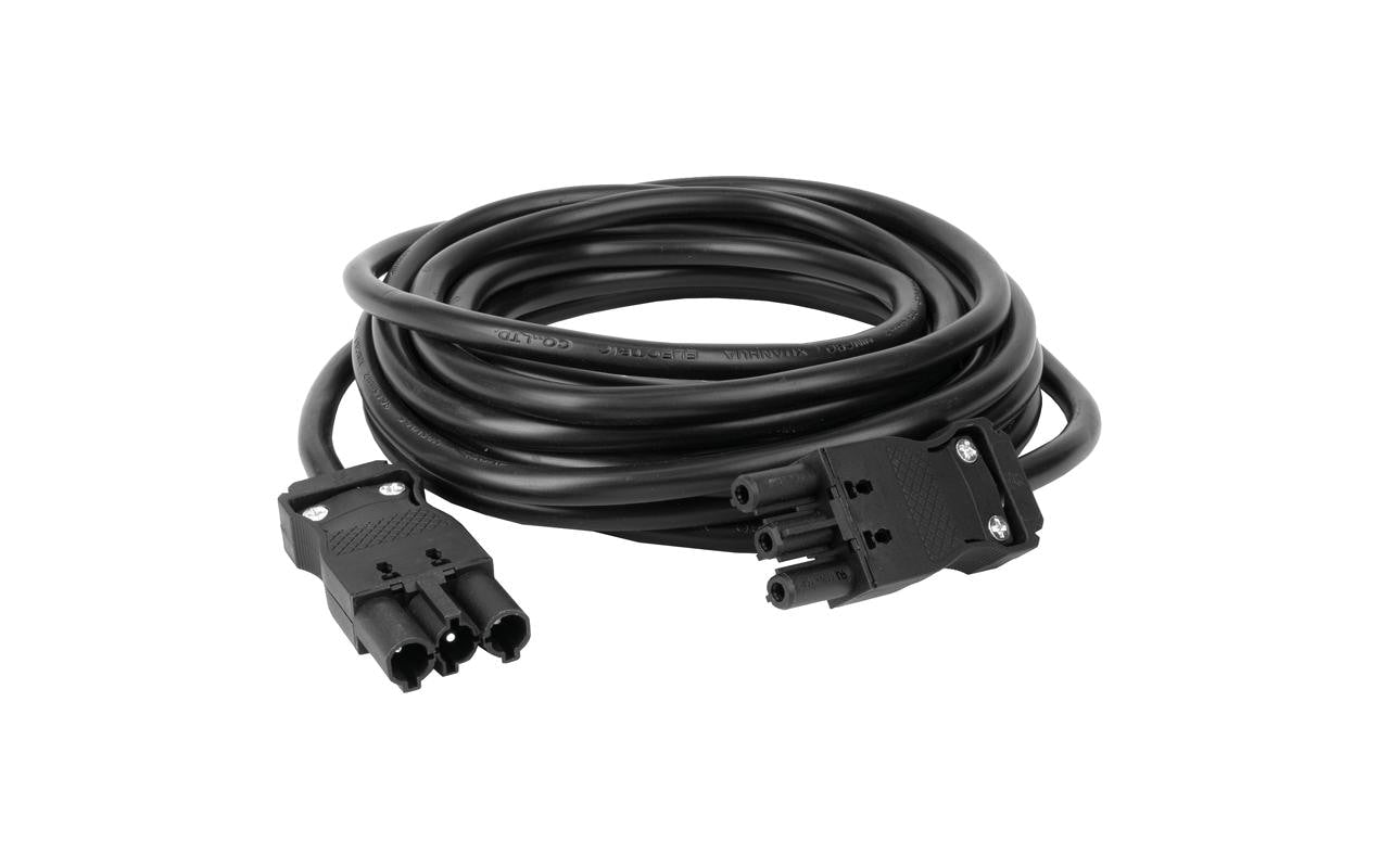 Steffen Verlängerungskabel GST18I3–GST18I3, 10 m, IP20, 1,5 mm², montiert – schwarz