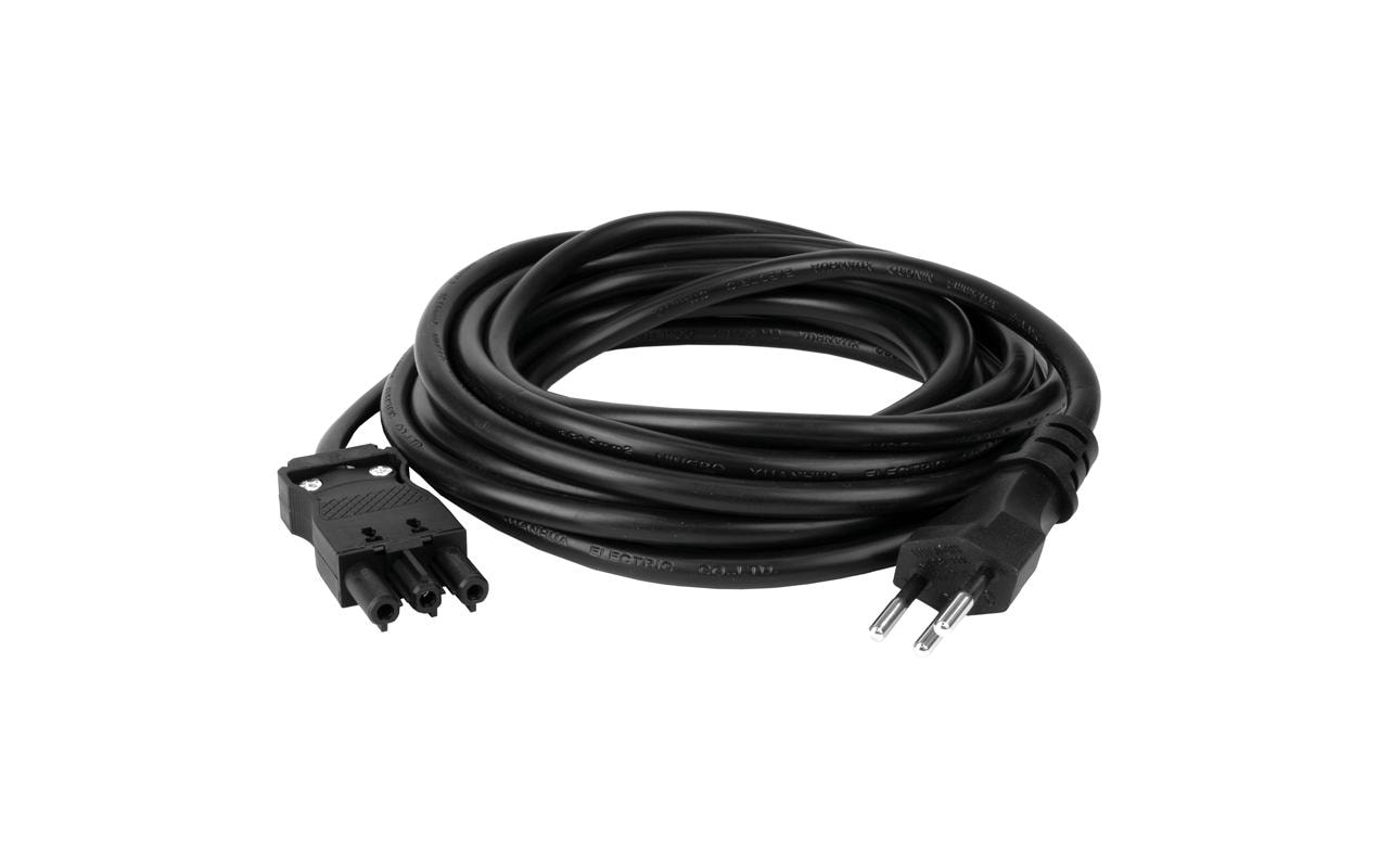 Steffen Verlängerungskabel – T12–GST18I3, 1 m, IP20, 3×1,5 mm², Schwarz