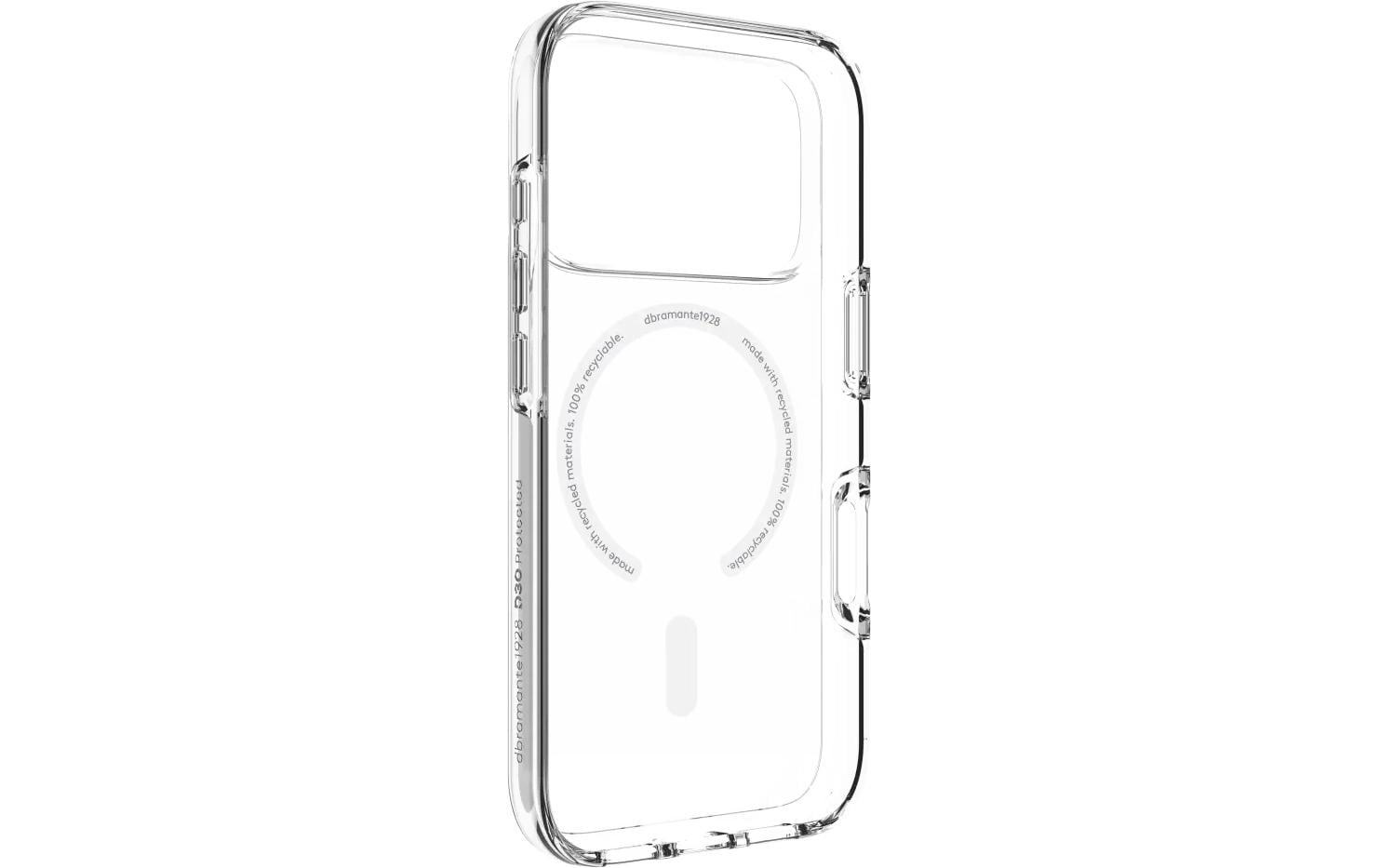 dbramante1928 Iceland Ultra D3O MS – Backcover – für Apple iPhone 17 Pro, Transparent, bis 4 m Sturzsicher
