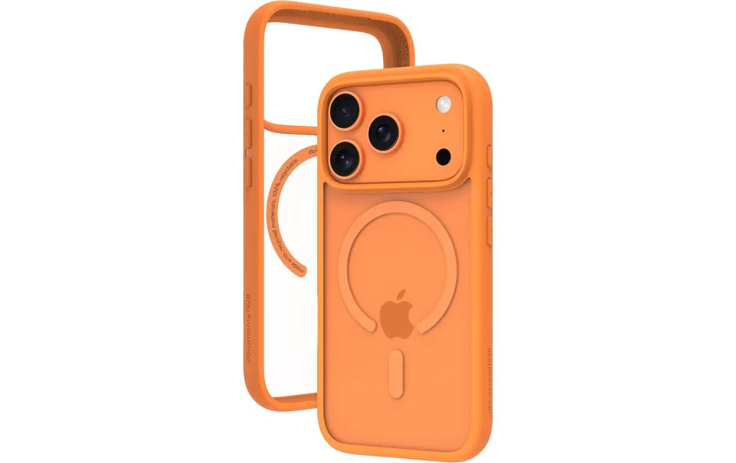 dbramante1928 Grenen MS Backcover – für Apple iPhone 17 Pro, Kunststoff, Orange, bis 2 m sturzsicher