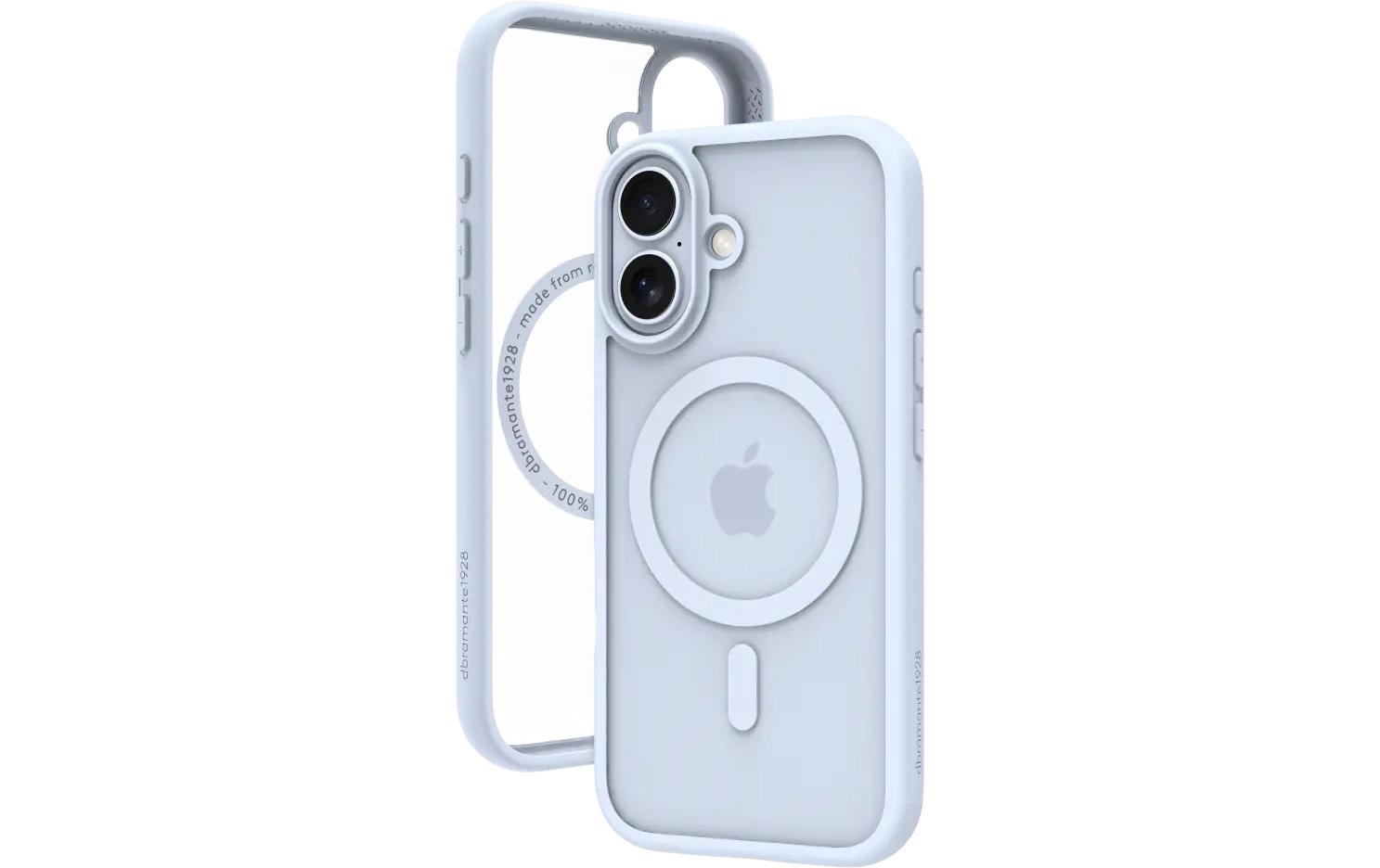 dbramante1928 Grenen MS Backcover – für Apple iPhone 17, Recycling-Kunststoff, Himmelblau, bis 2 m sturzsicher