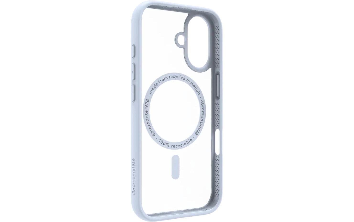 dbramante1928 Grenen MS Backcover – für Apple iPhone 17, Recycling-Kunststoff, Himmelblau, bis 2 m sturzsicher