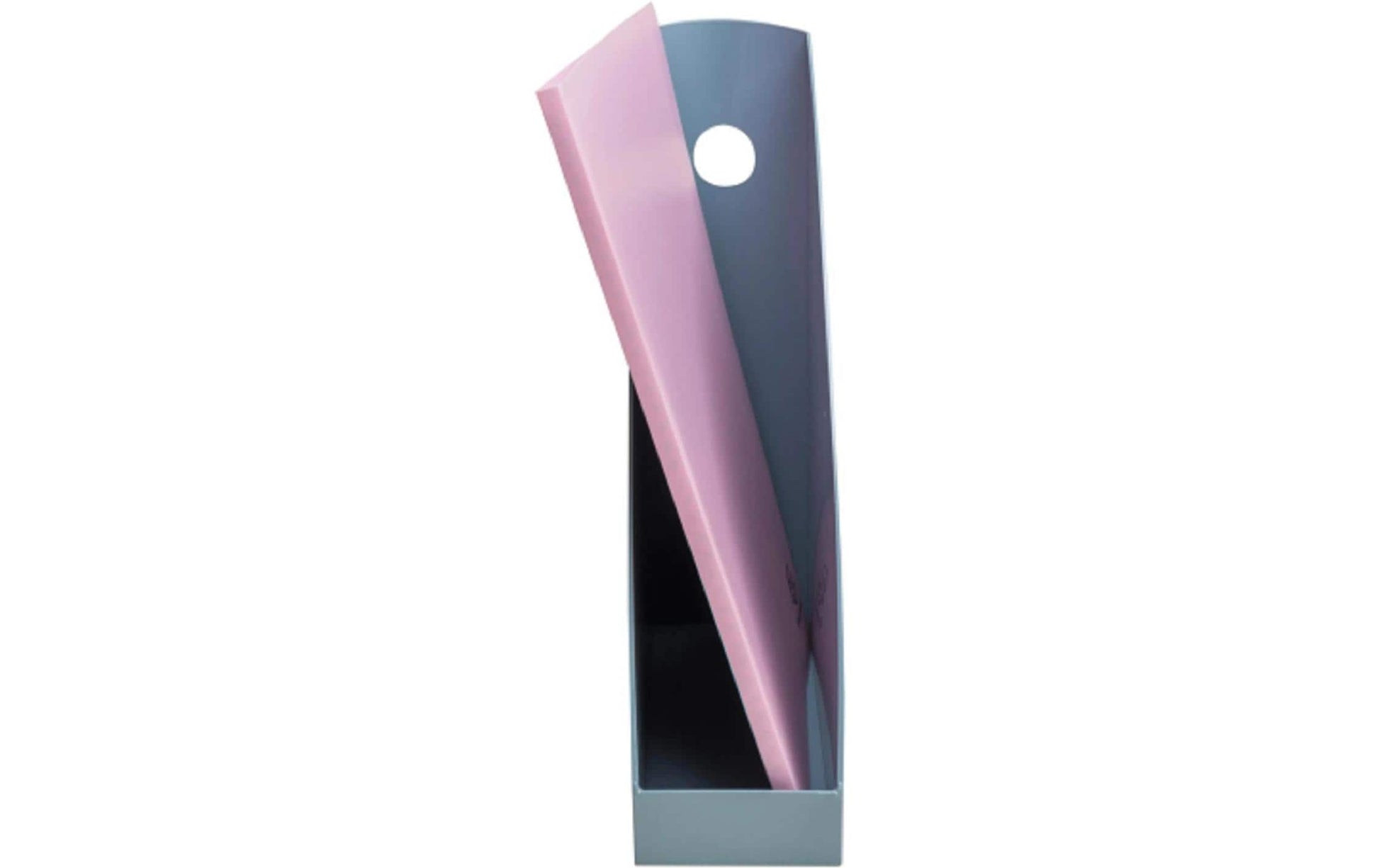 Exacompta Stehsammler – A4+ – Kunststoff – Blaugrau – 82 × 266 × 305 mm