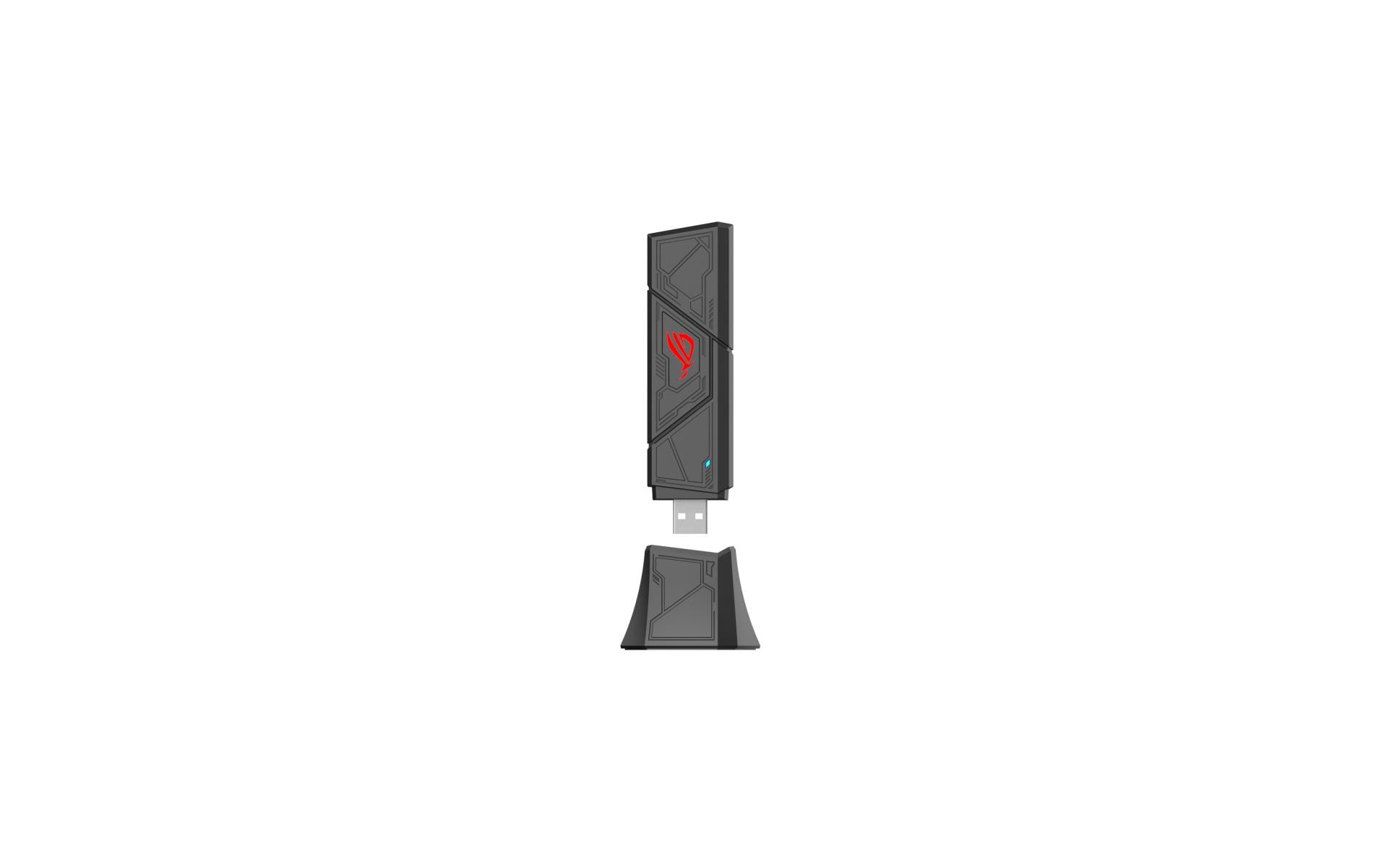 ASUS ROG USB-BE92 USB-WLAN-Adapter – Wi-Fi 7 (802.11be) Tri-Band, bis 6500 Mbit/s, USB 3.2 Gen 1 – für PC