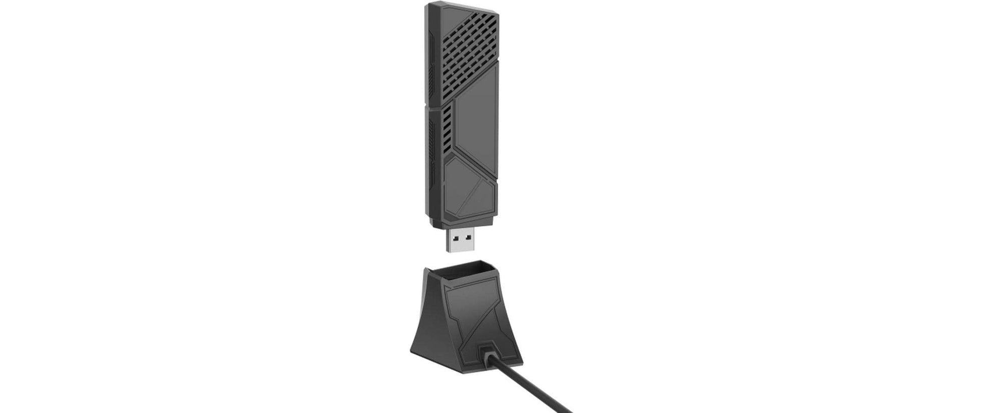 ASUS ROG USB-BE92 USB-WLAN-Adapter – Wi-Fi 7 (802.11be) Tri-Band, bis 6500 Mbit/s, USB 3.2 Gen 1 – für PC