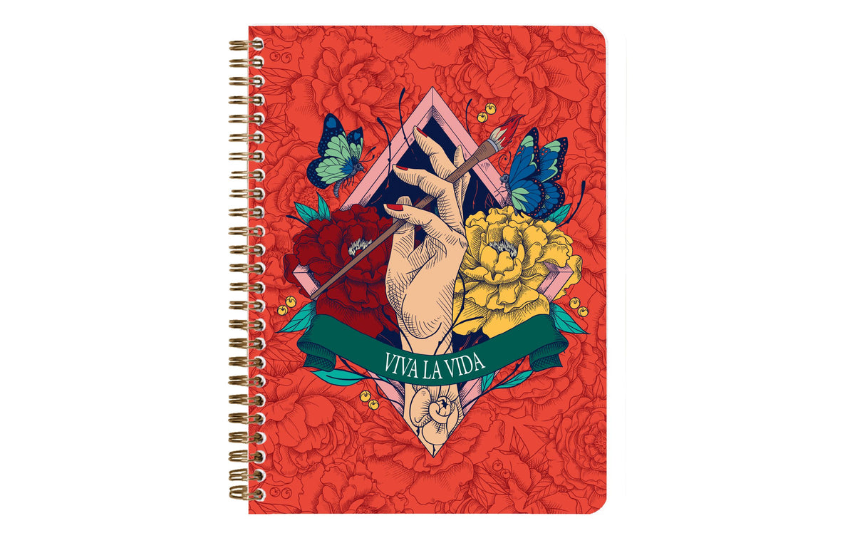 Clairefontaine Notizbuch – A5 – 148 Seiten – 90 g/m² – Doppelspirale, Hardcover – mehrfarbig – PEFC