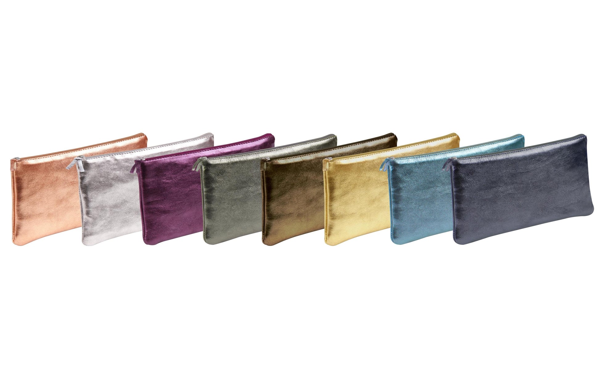 Clairefontaine Gaia Etui, leer – gold – Leder – 22 × 11 × 3 cm