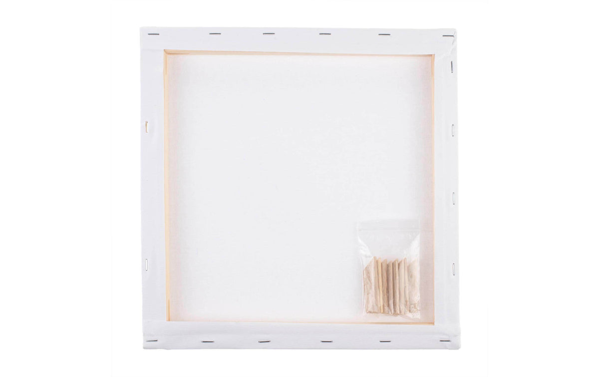 GLOREX Keilrahmen – 30 × 30 cm – Profil 17 mm – Baumwolle – 330 g/m² – 3 Stück