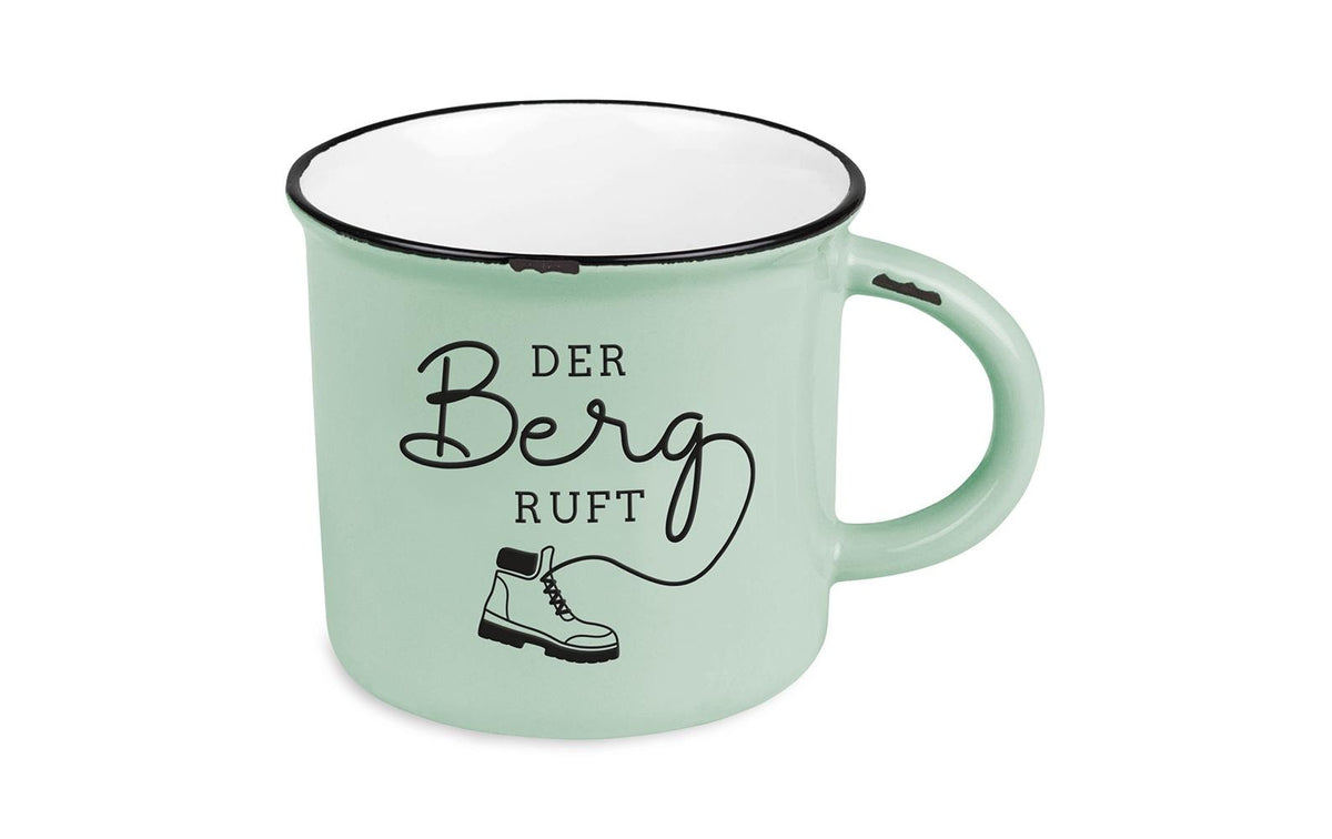 Grafik-werkstatt Tasse – 400 ml, Keramik, Grün, spülmaschinenfest, mikrowellengeeignet