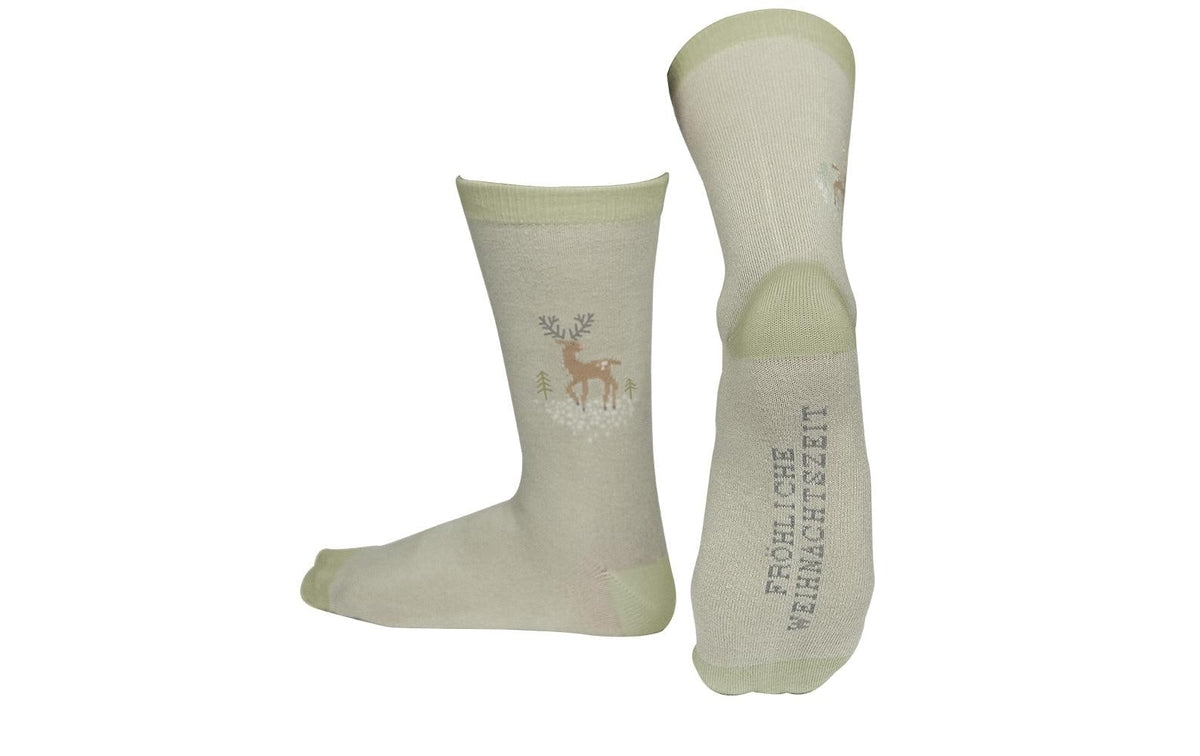 Grafik-werkstatt Socken – Grösse 36–40, Grün, 75% Bambus/20% Nylon/5% Elasthan, 1 Paar