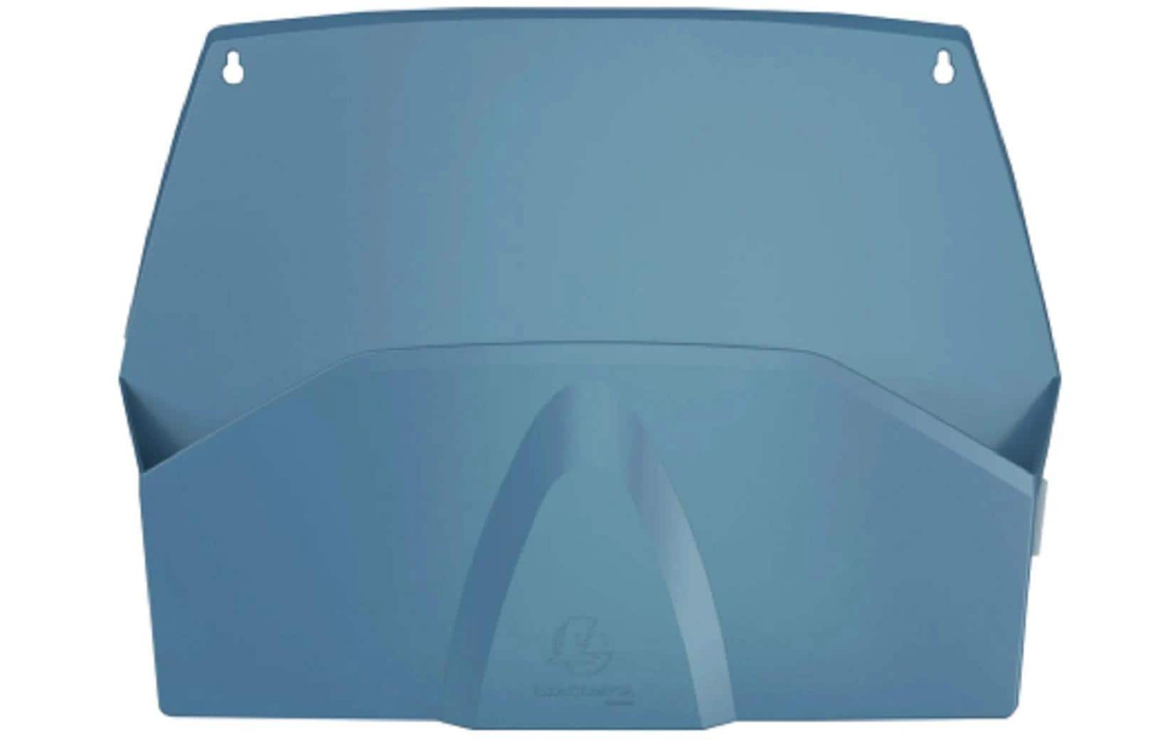 Exacompta AutentiK – Wandfach für A4, quer, Kunststoff, blaugrau, 382 × 289 × 72 mm