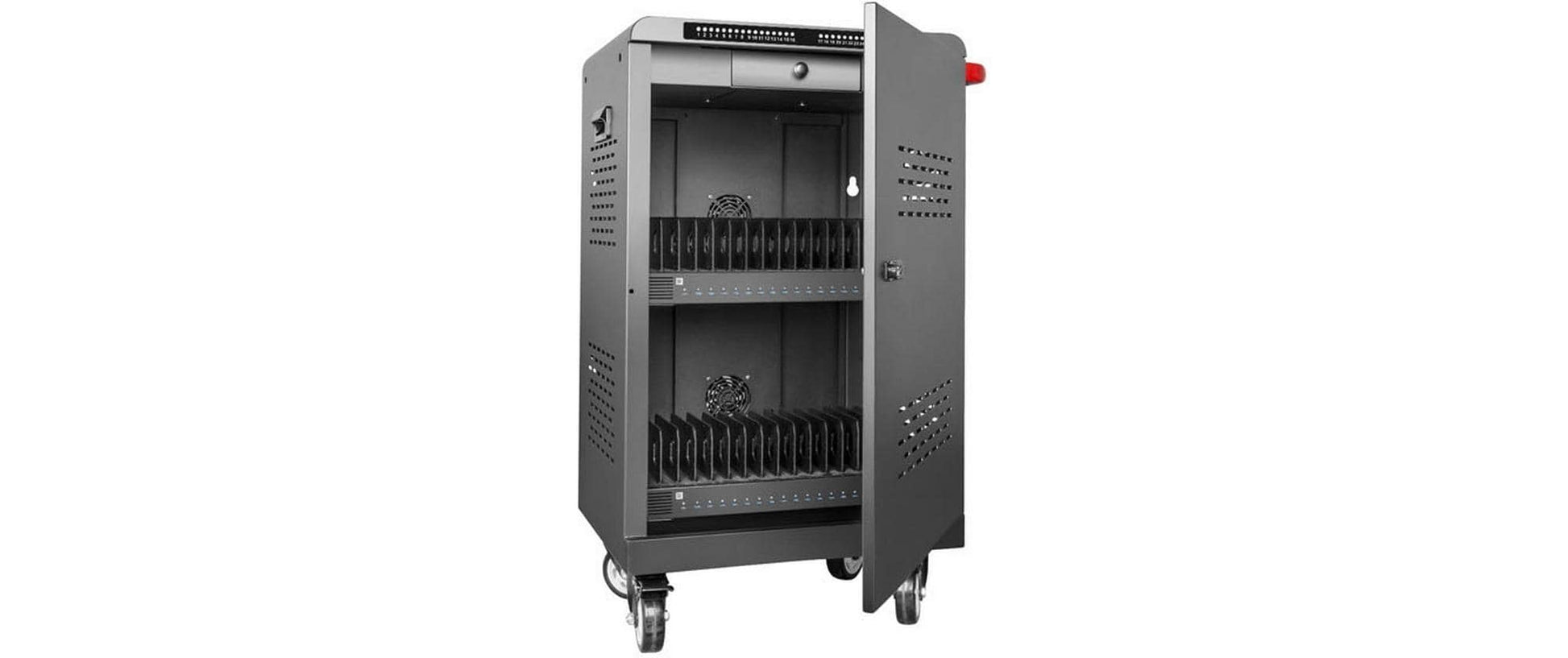 Lmp 32P USB-C – Ladewagen für 32 Geräte, abschliessbar, schwarz