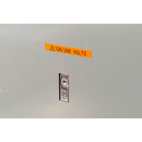 Brady Vinyl-Industrieband – orange – 19 mm × 6,4 m, Vinyl, glänzend – für Brady BMP21