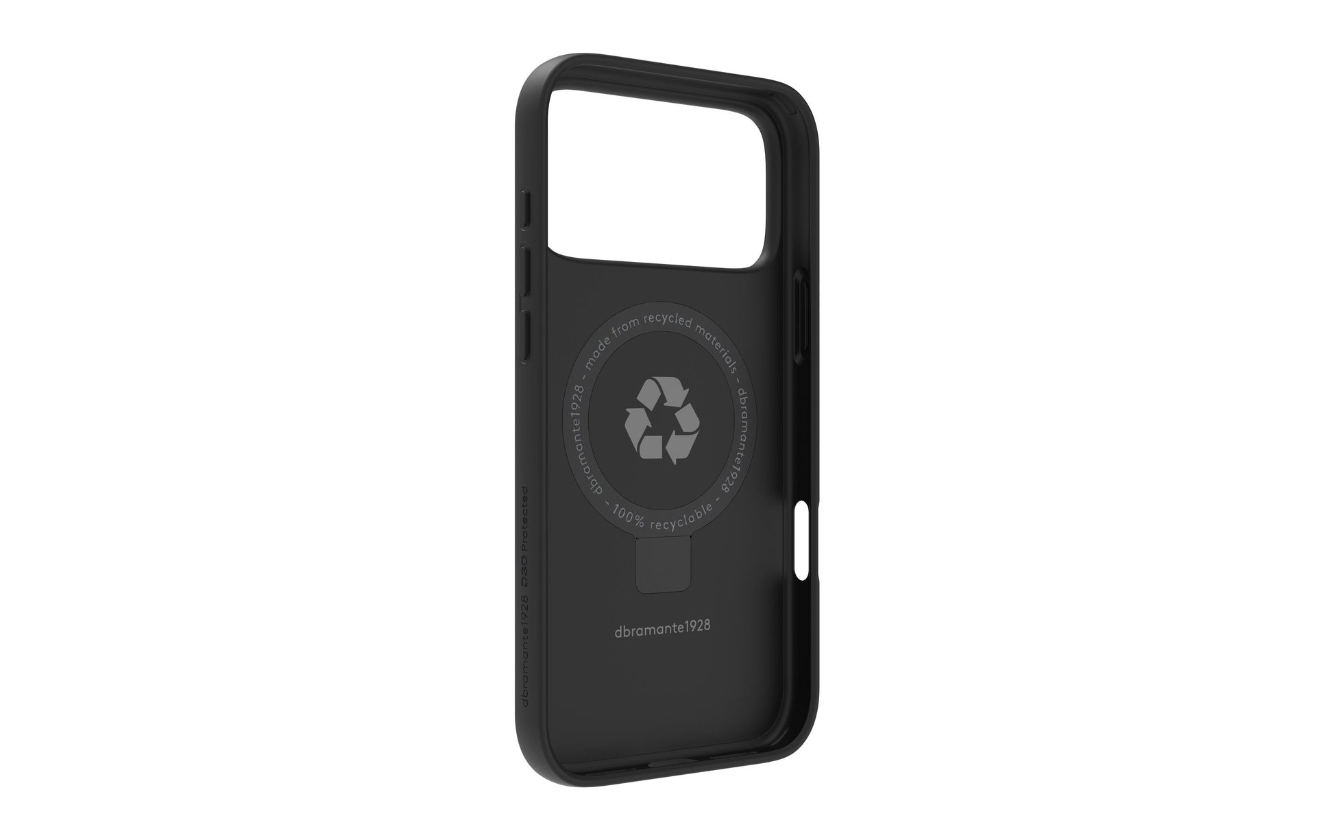 dbramante1928 Iceland Ultra D3O MS Kick Backcover – für Apple iPhone 17 Pro Max – schwarz, bis 4 m sturzsicher