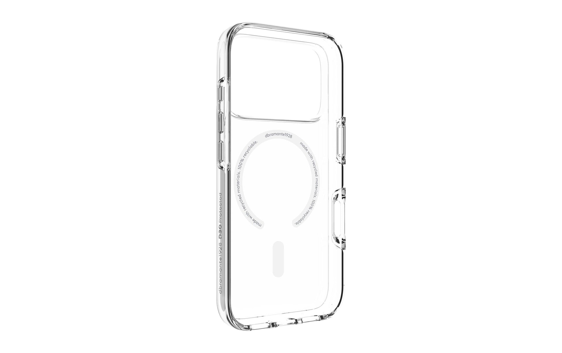 dbramante1928 Iceland Ultra D3O MS – Backcover – für Apple iPhone 17 Pro, Transparent, bis 4 m Sturzsicher