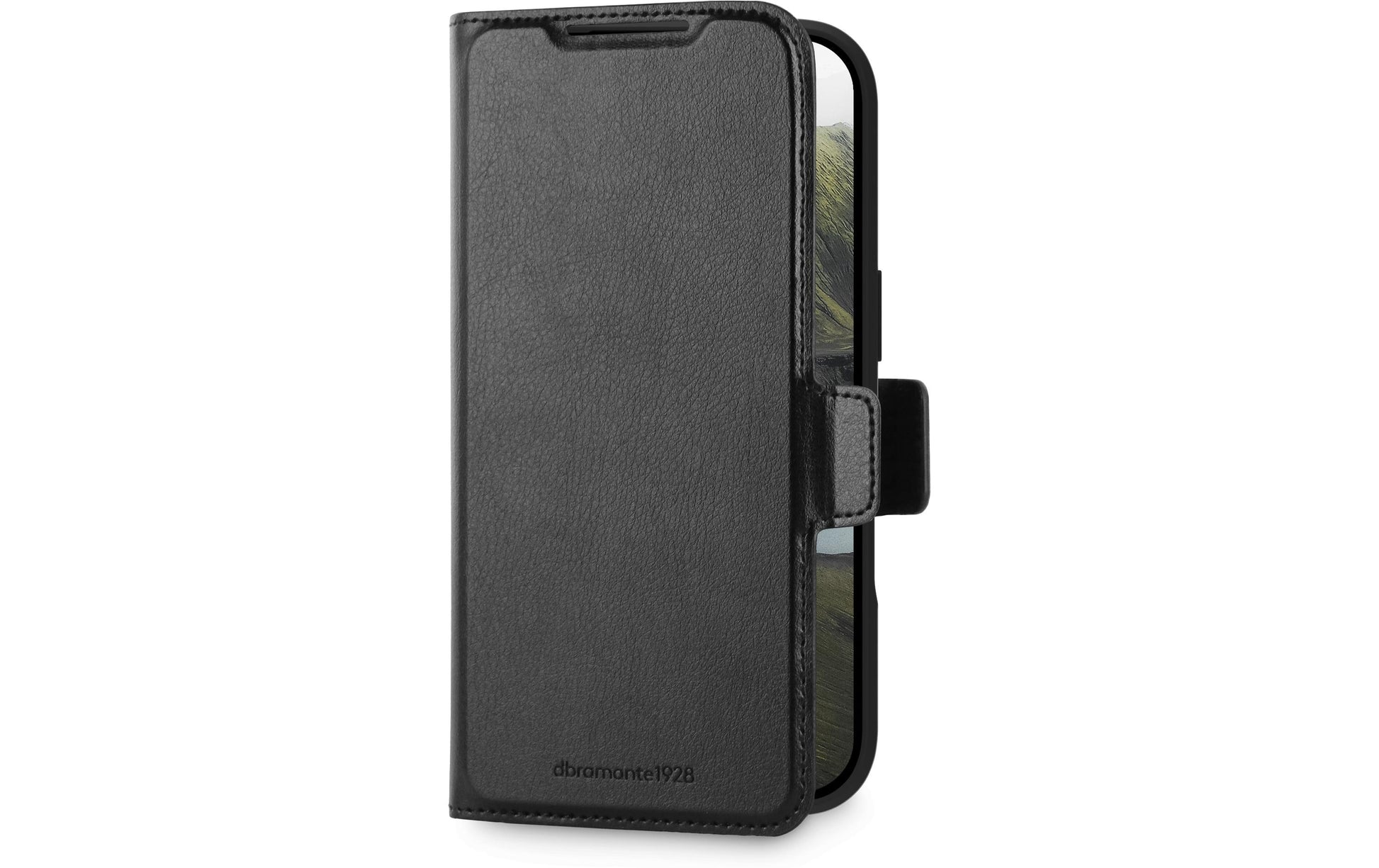 dbramante1928 Oslo Pro Wallethülle – für Apple iPhone 17 Pro, MagSafe, 3 Kartenfächer, PU, Schwarz