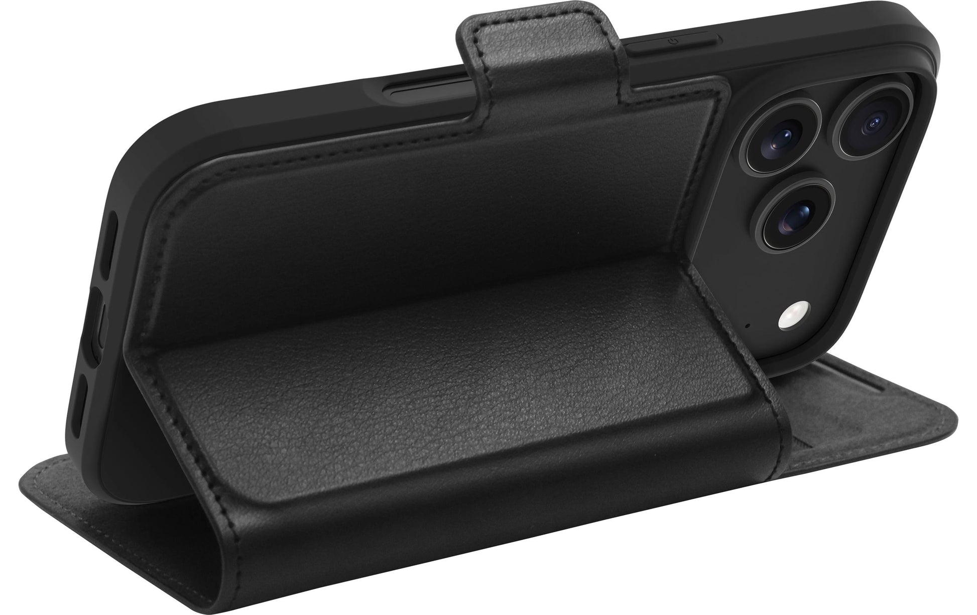 dbramante1928 Oslo Pro Wallethülle – für Apple iPhone 17 Pro, MagSafe, 3 Kartenfächer, PU, Schwarz