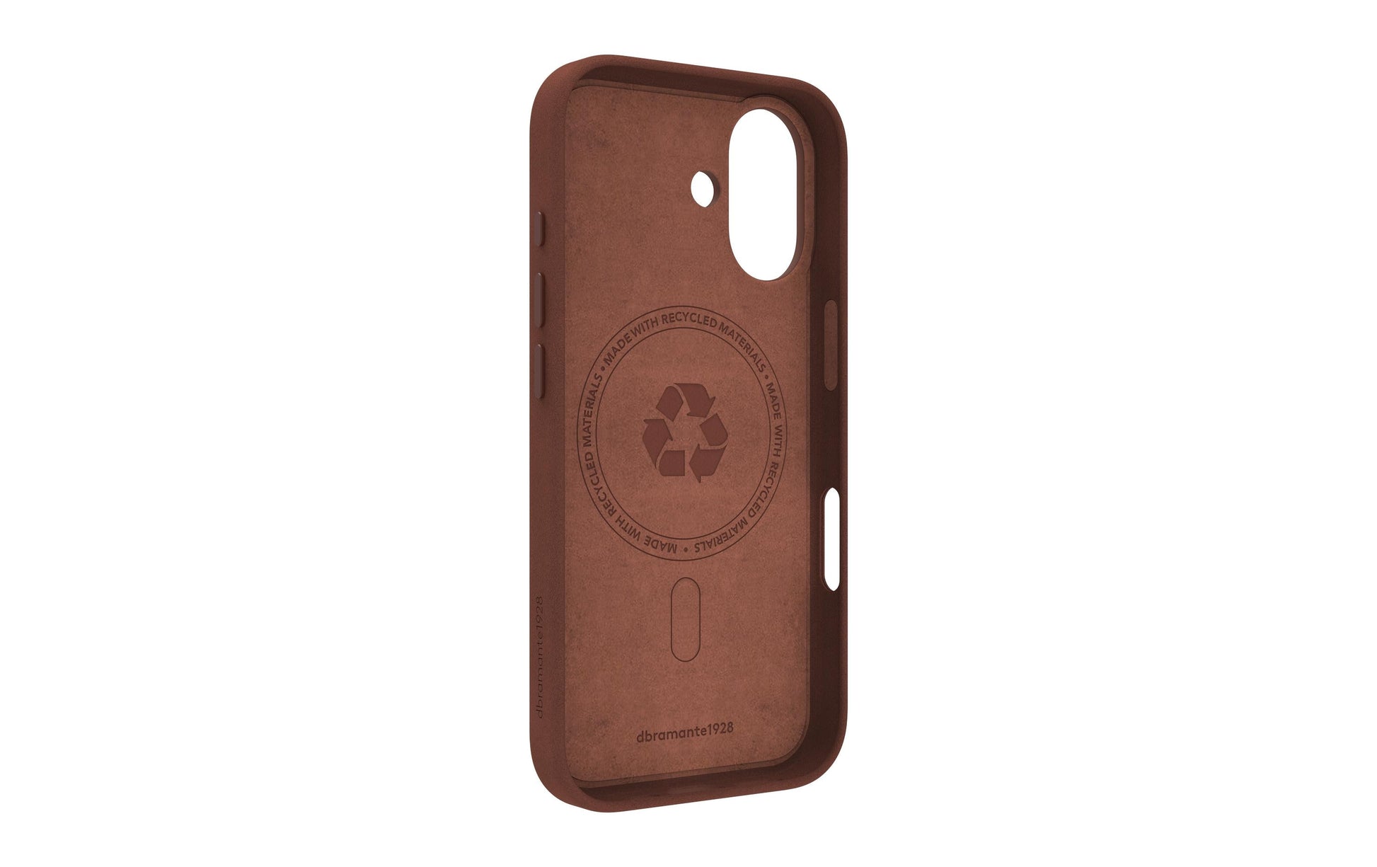 dbramante1928 Roskilde MS Backcover – für Apple iPhone 17, MagSafe, Leder, Beige, mit Zusatzfach