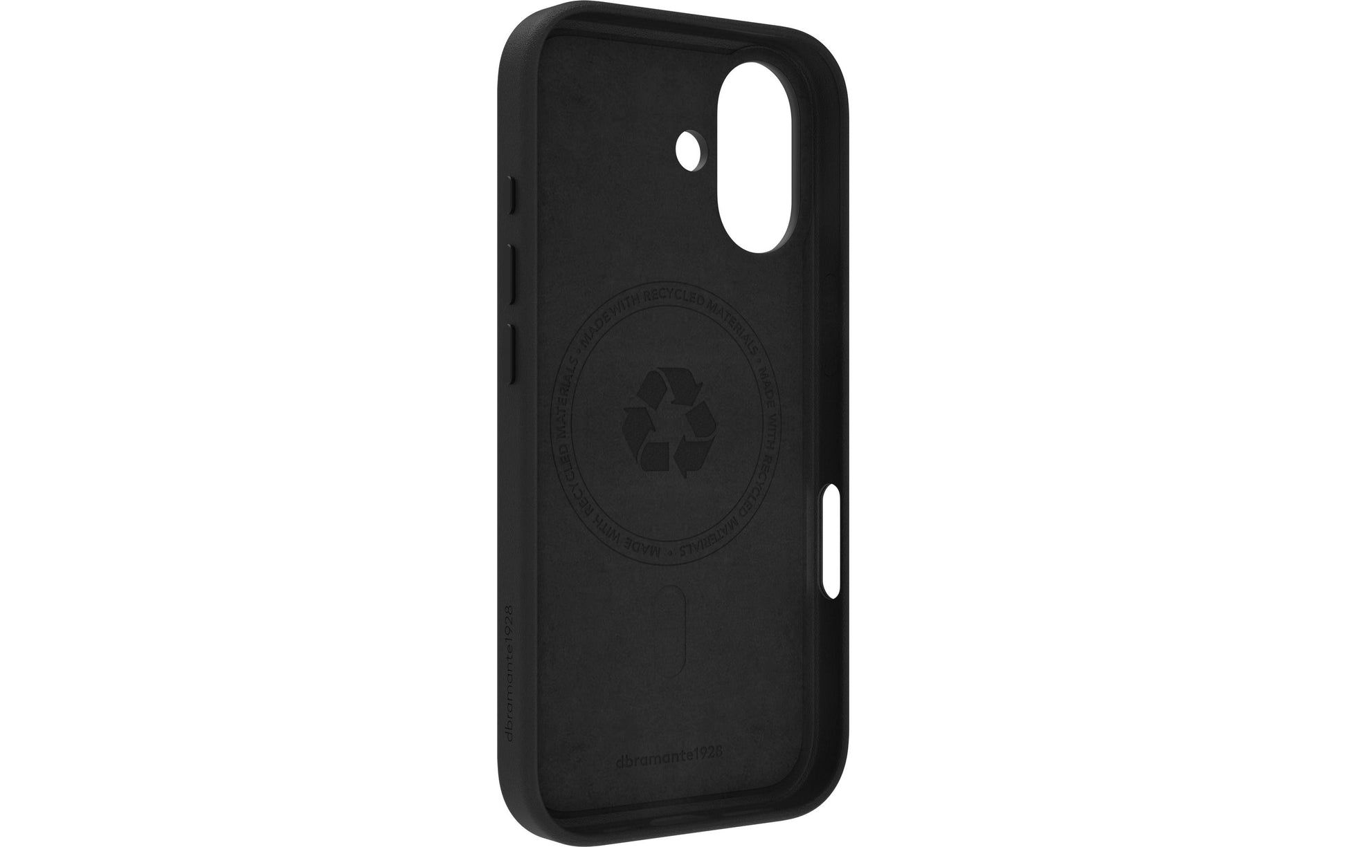 dbramante1928 Roskilde MS Backcover – für Apple iPhone 17, MagSafe, mit Kartenfach, Leder, Schwarz