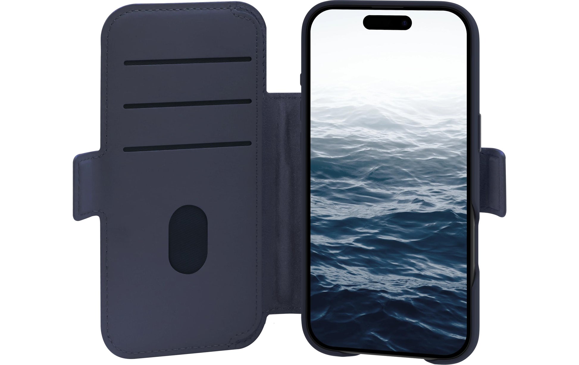 dbramante1928 Lynge MS ICON Wallethülle – für Apple iPhone 17 Air – 3 Kartenfächer, Kunststoff, Deep Water