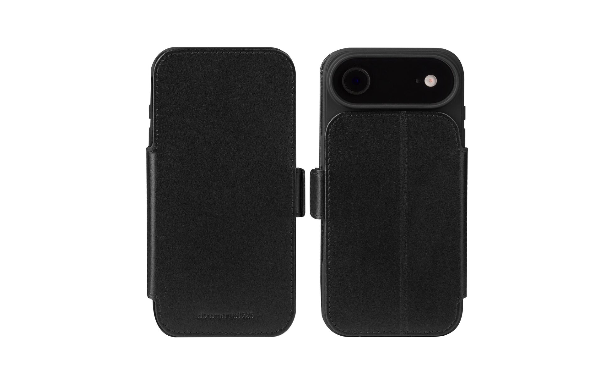 dbramante1928 Copenhagen Wallethülle – für Apple iPhone 17 Air, mit Ständer, 3 Kartenfächer, Leder, Schwarz