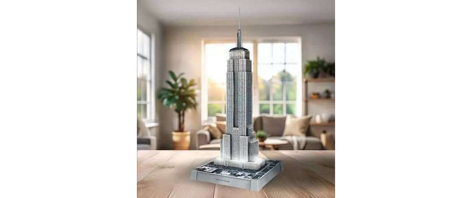 Ravensburger Iconics 3D Puzzle Empire State Building Light – 216 Teile – 20,9 × 48,5 × 20,9 cm – ab 10 J.