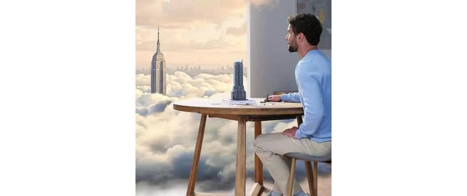Ravensburger Iconics 3D Puzzle Empire State Building Light – 216 Teile – 20,9 × 48,5 × 20,9 cm – ab 10 J.