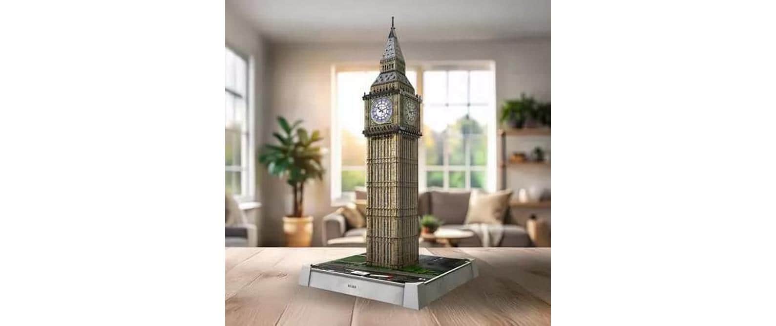 Ravensburger 3D Puzzle Iconics Big Ben – mit Licht – 216 Teile – 20,9 × 20,9 × 44 cm – ab 8 Jahren – FSC