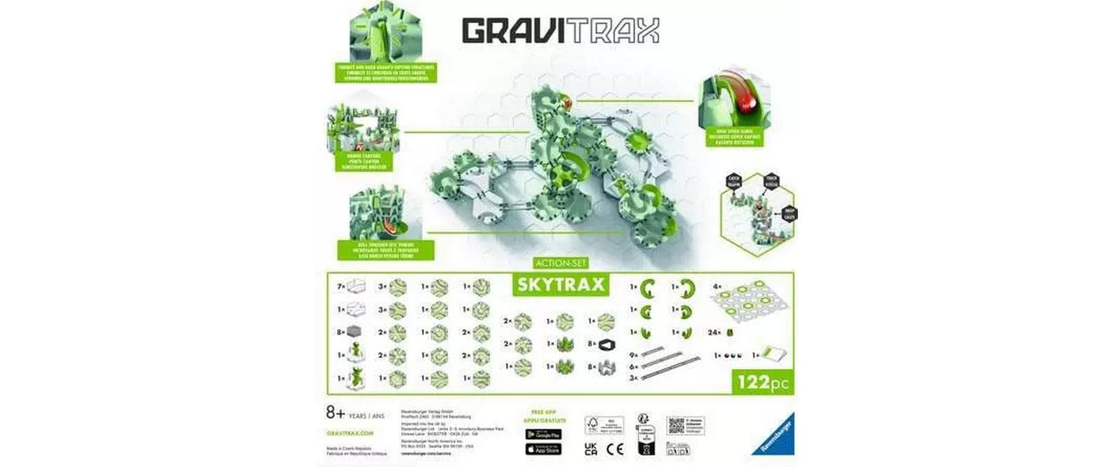 Ravensburger GraviTrax Action-Set M Skytrax Murmelbahn – 122-teilig – ab 8 Jahren – Kunststoff – FSC