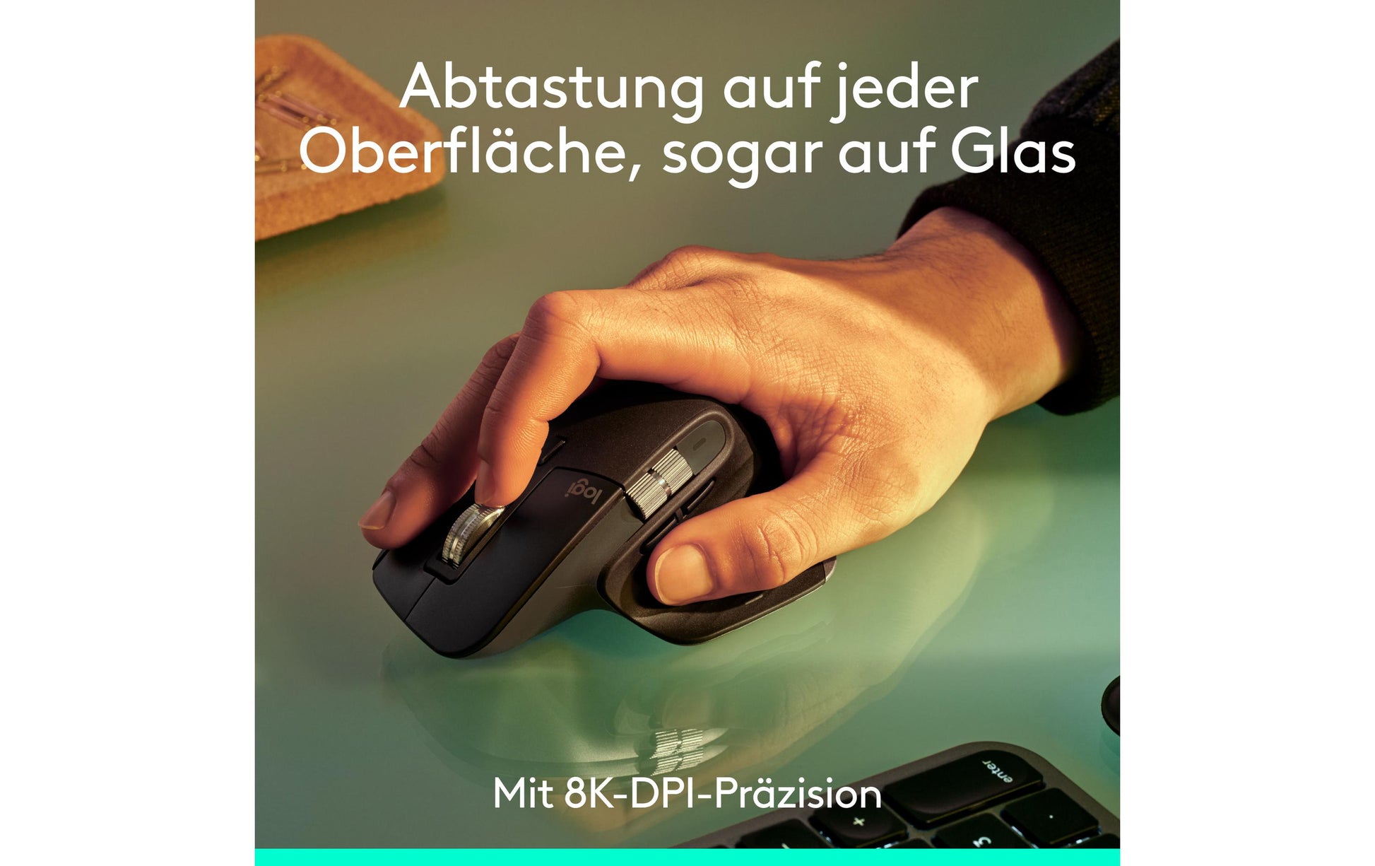 Logitech MX Master 3S – Maus – Kabellos (Bluetooth/2,4 GHz), 8000 DPI, Rechts, Graphit